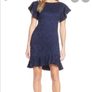 Blue lace dress